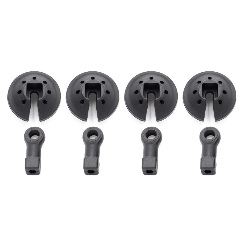 "Chape et maintien de ressorts amortisseurs 1/8ème HTR 16mm"