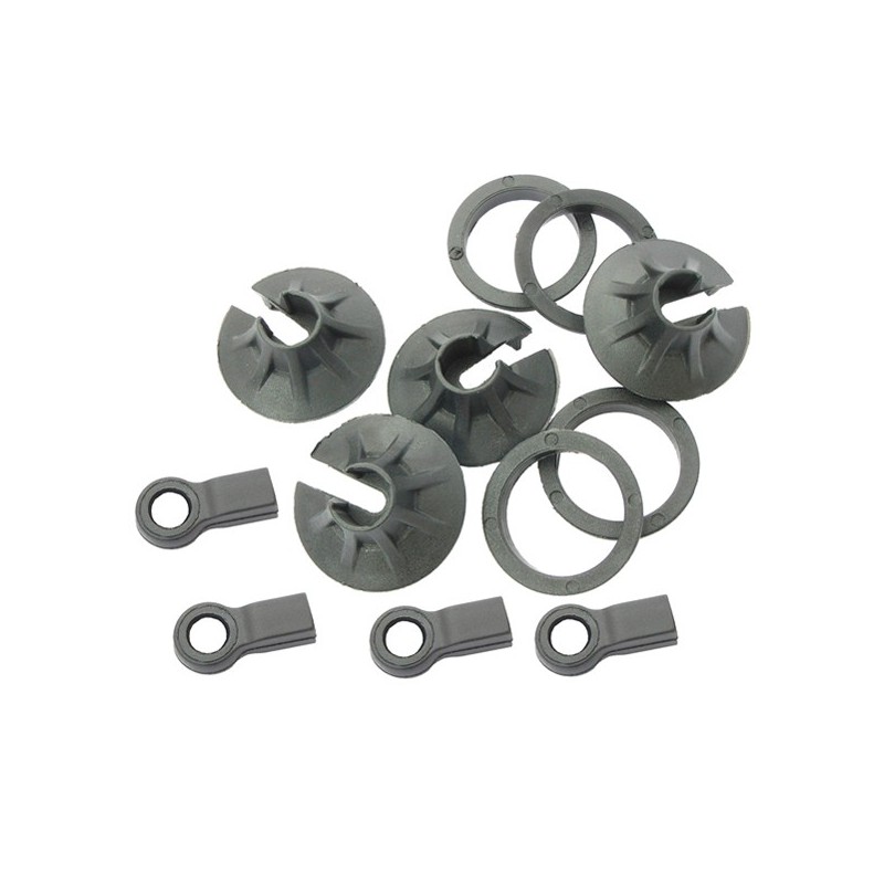 "Chape et maintien de ressorts d amortisseurs"