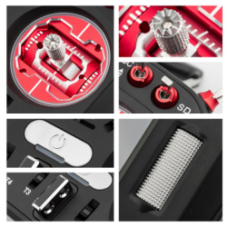 Emetteur de radiocommande V16 MAX ELRS LBT Mode 2 rouge