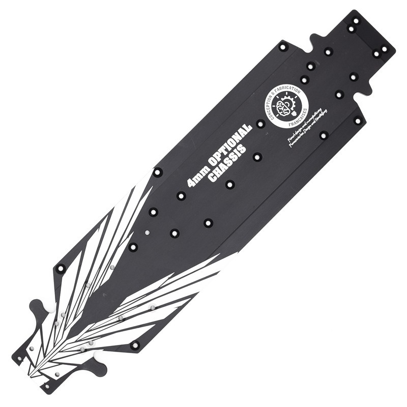 "Chassis principal alu 4mm BXR.S1 fabriqué en France"