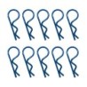"Clips de carrosserie bleu anodisés 1/8ème 10pcs"