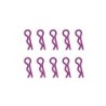 "Clips de carrosserie violet anodisés 1/10ème 10pcs"