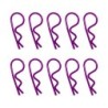 "Clips de carrosserie violet anodisés 1/8ème 10pcs"