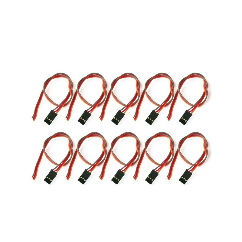"Cordon servo male UNIVERSEL 30cm 10 pièces"