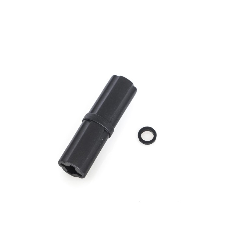 "Arbre transmission central plastique + entretoise CRX"