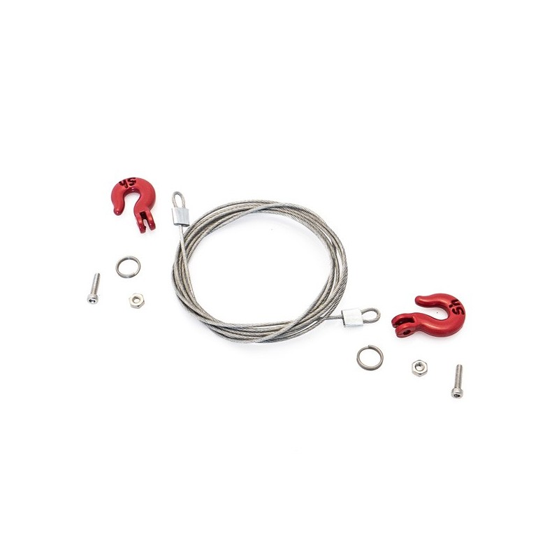 "Crochets et cable de remorquage"