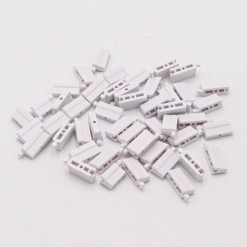 "Elements de rail en plastique blanc pour piste turbo Racing 50 pcs"