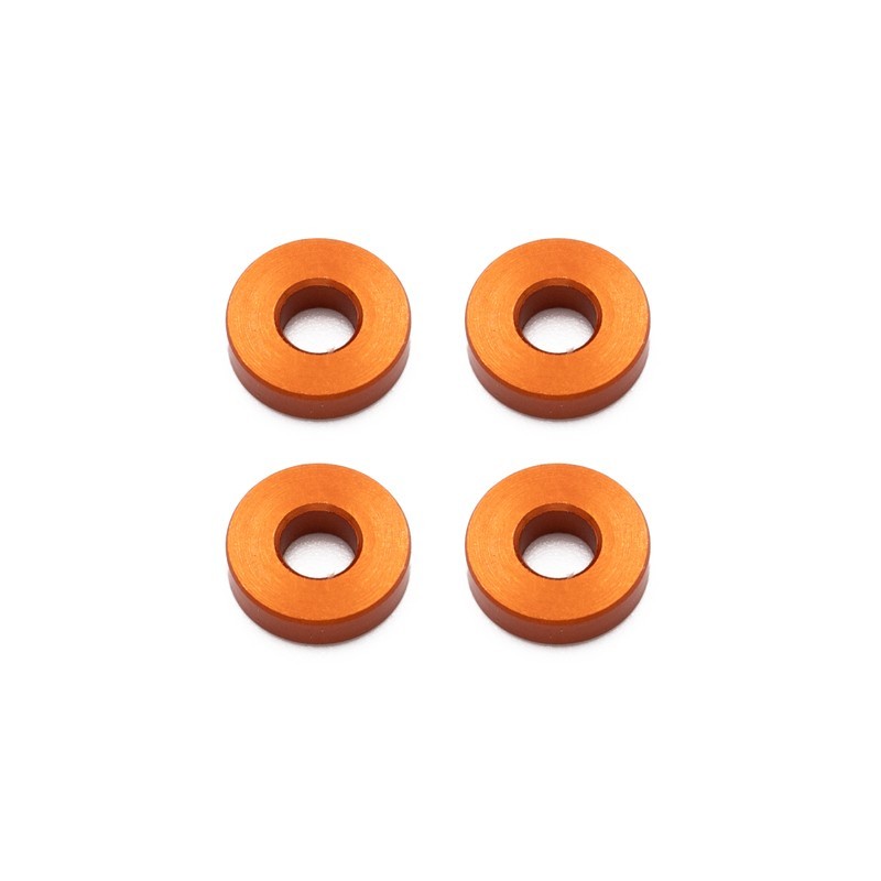 "Entretoise aluminium Orange  3x7,5x2 mm 4 pcs"