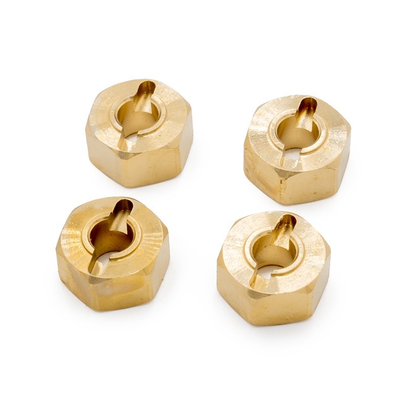 "Hexagones de roue en Laiton x4"