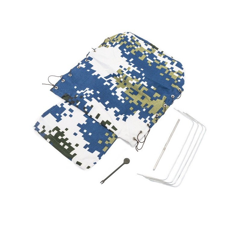 "Kit Bache de remorque arrière complète PR4 Bleu"