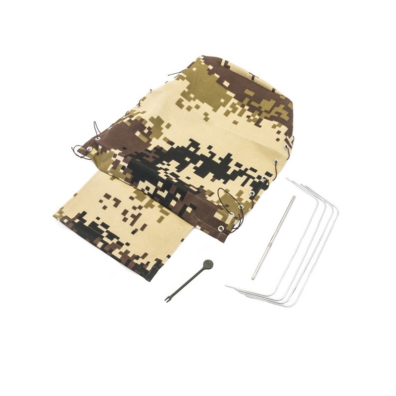 "Kit Bache de remorque arrière complète PR4/CR6 Marron"