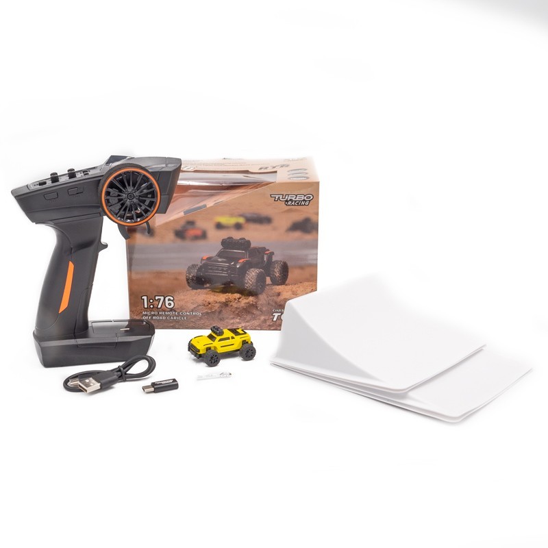 "Micro Monster truck 1/76ème Jaune"