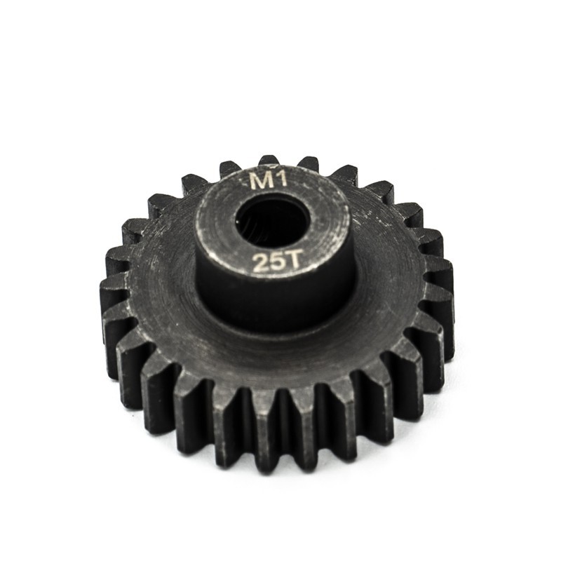 "Pignon moteur M1 ø5mm 25 dents en acier"