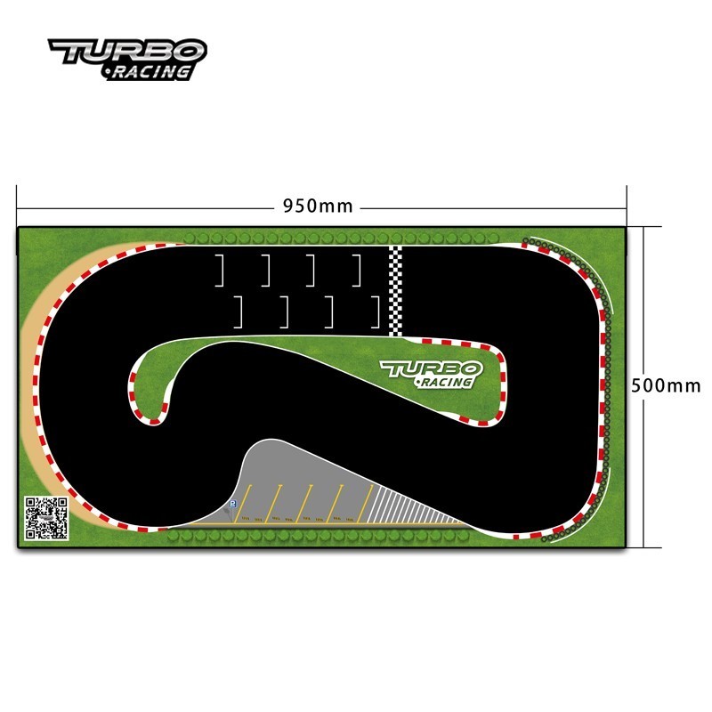 "Piste pour Turbo Racing Micro Rally 50x95cm"