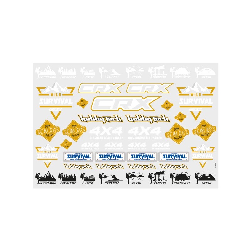 "Planche de stickers CRX V2 Survival"