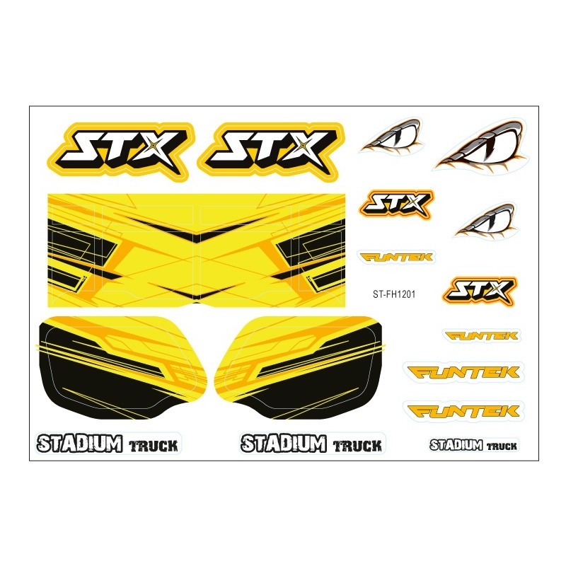 "Planche stickers Funtek STX"