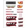 "Planche stickers Rouge Funtek MTX "