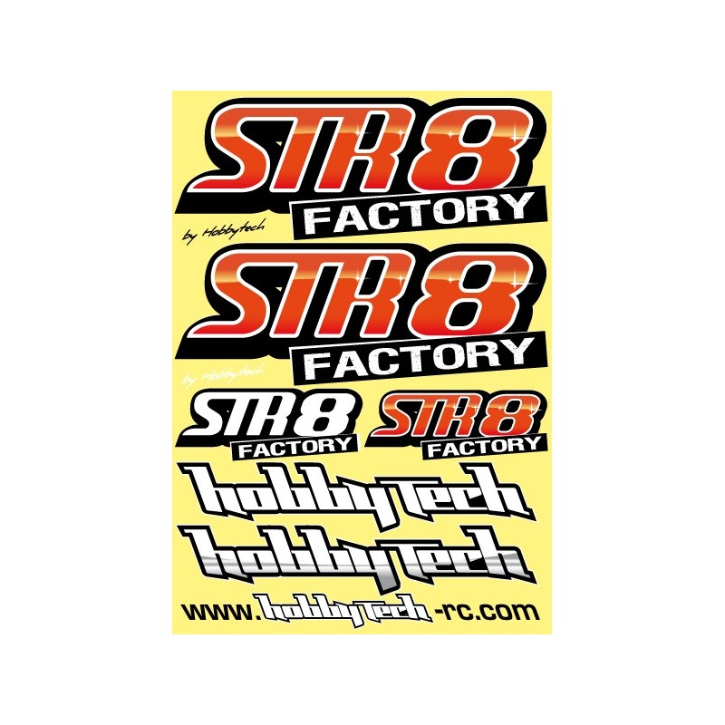"Planche stickers STR8 Factory"