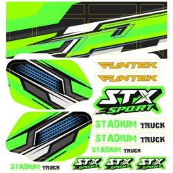 "Planche stickers VERTE...