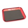 "Plateau magnetique en aluminium ROUGE 119X101mm"