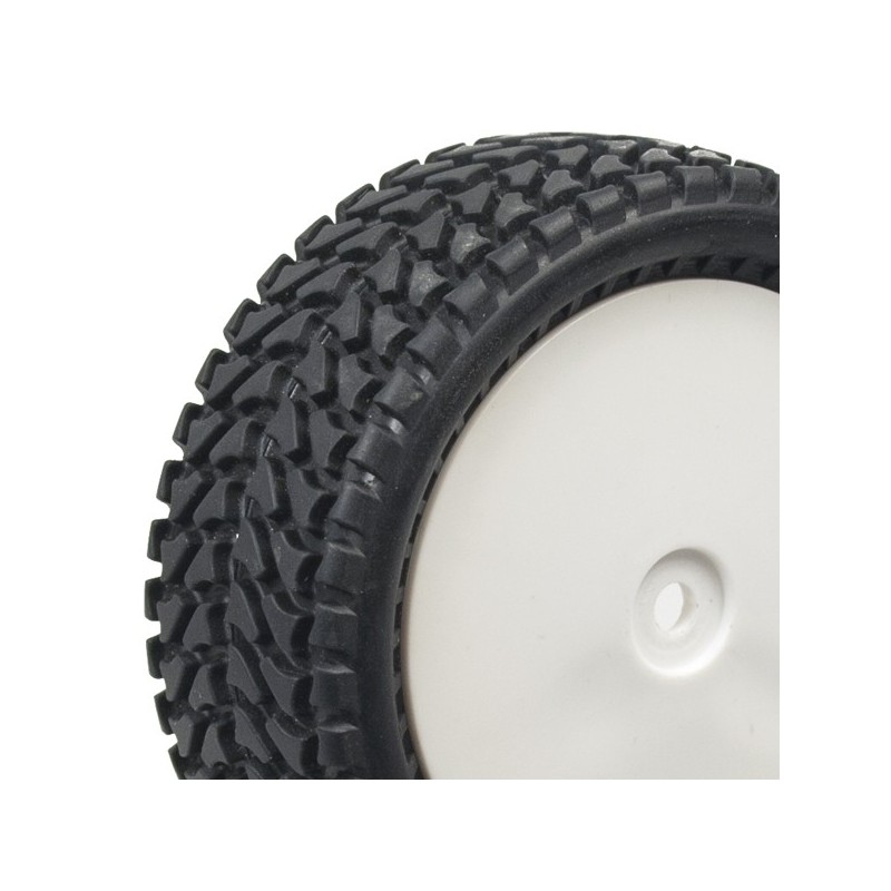 "Pneus buggy 1/10 AllTerrain avant complet Hex.12mm"