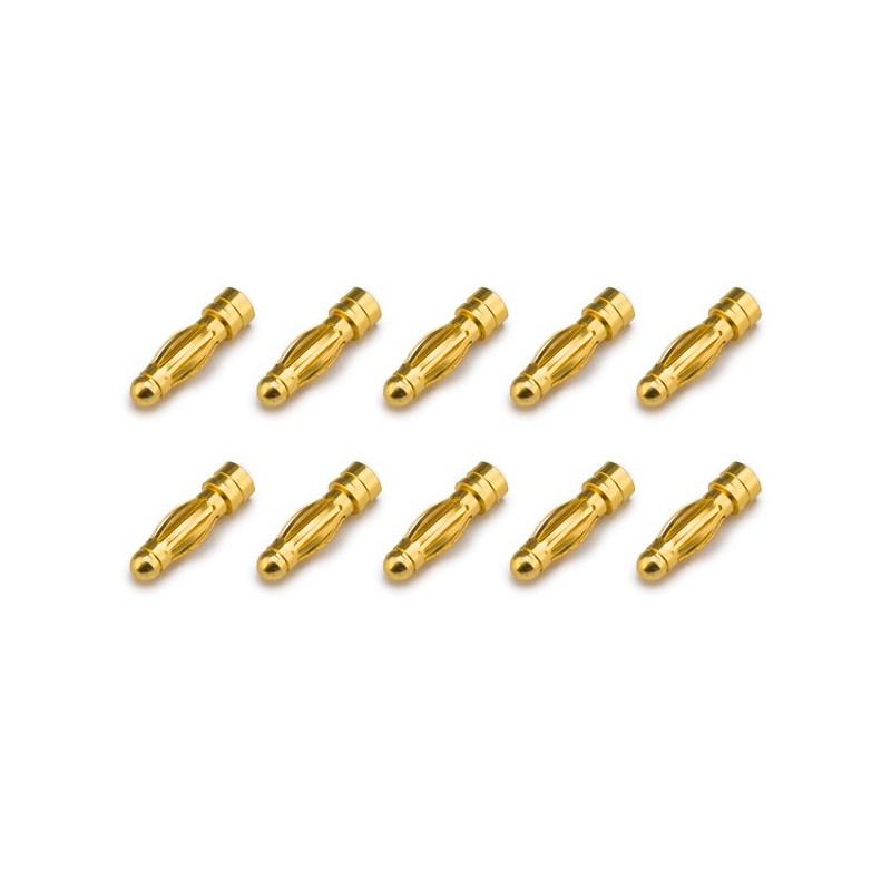 "Prise or type PK 3mm male 10 pièces"