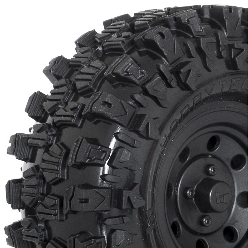 "Roues completes noires crawler « CLIMBER »121/45 1 paire"