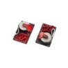 "Sangles et chaines de remorquage rouge factice 2pcs"