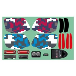 "Stickers DB8SL bleue / rouge"