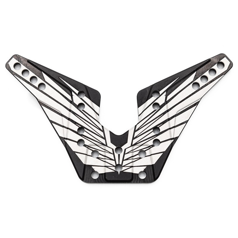 "Support Arrière Alu. 4mm OAS noir fabrication Francaise"