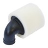 "Filtre a air 1 / 8eme noir double mousse avec coude silicone"
