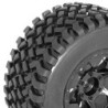 "pneus SQUARE Shrot Course montes colles sur jantes noires Hex.12mm"