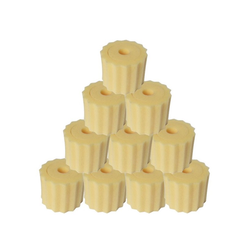 "10 Mousses HTR Cannelees Filtre a air 1 / 8eme"