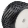 "Pneus buggy 1/10 arriere complet mini picots Hex.12mm"
