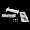 "Aileron buggy 1/10 plastique blanc+stickers"
