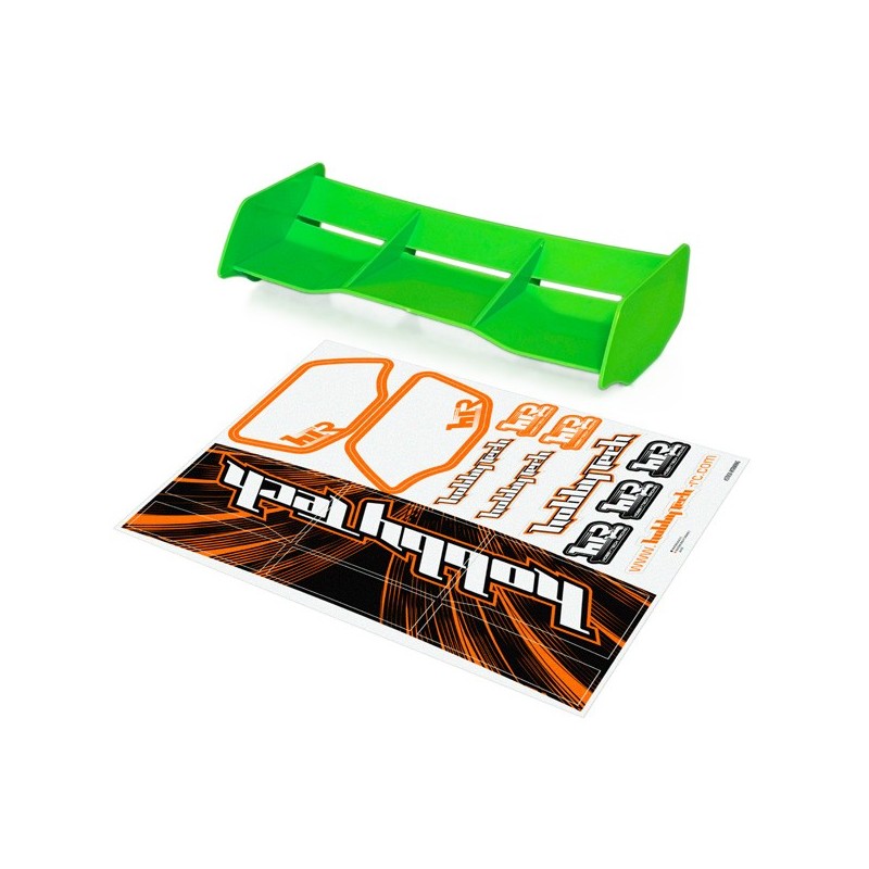 "Aileron buggy Jaune 1/8 Racing  HTR buggy 1/8 Racing + stickers"