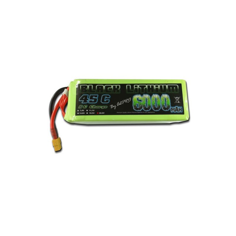 Accu LiPo Black Lithium 6000mAh 45C 6S