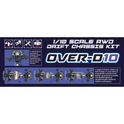 KIT HOBBYTECH OVER-D10 DRIFT 1/10ÈME A MONTER