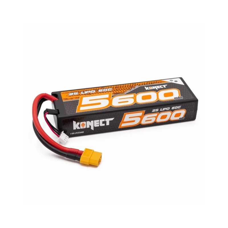 KONECT LIPO 5600MAH 7.4V 60C 2S1P 41.4WH (SLIM PACK XT60 )