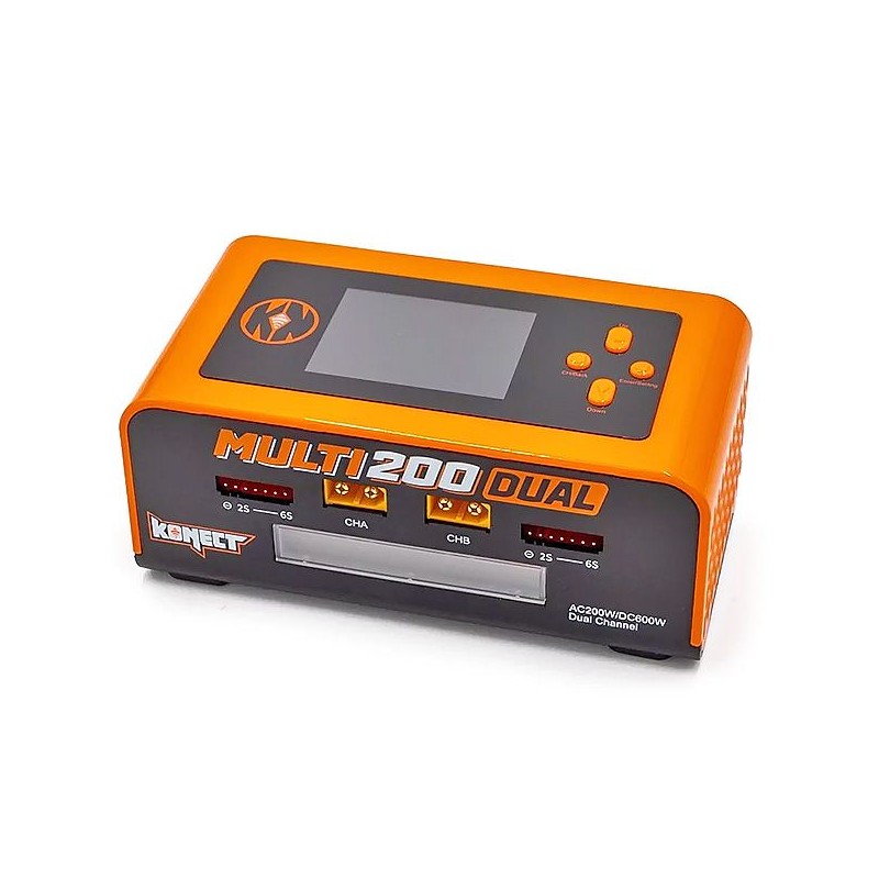 "Chargeur DUAL AC/DC 200W Multi-Fonctions charge/decharge equilibreur"