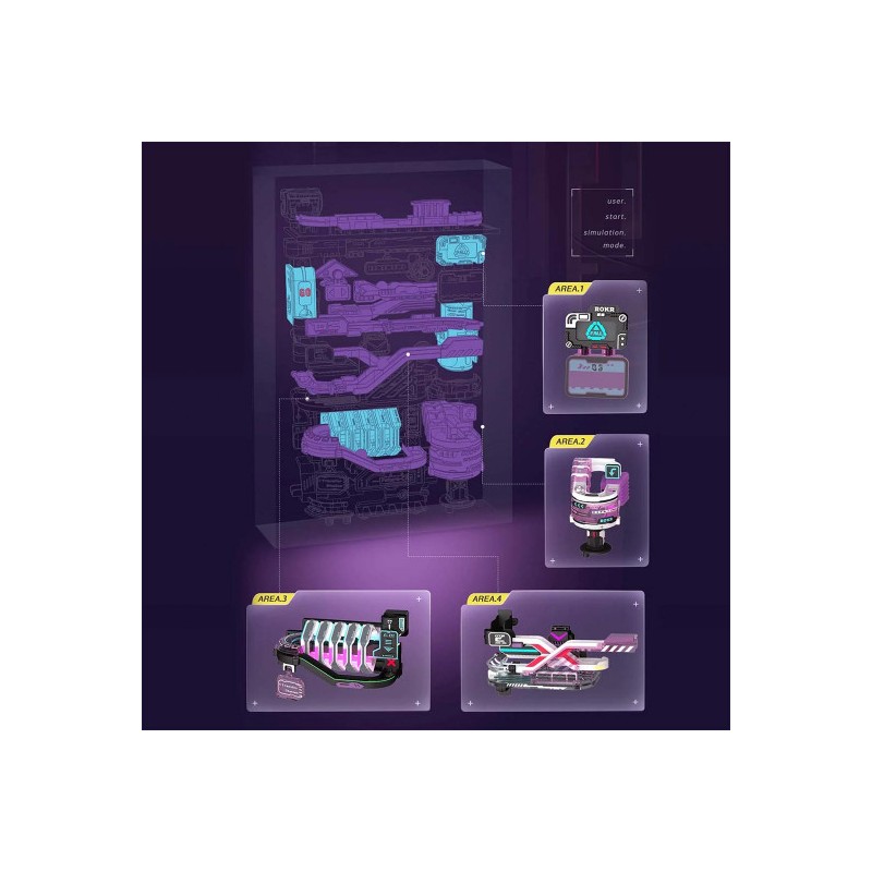 Puzzle 3D intermédiaire Future City Marble run