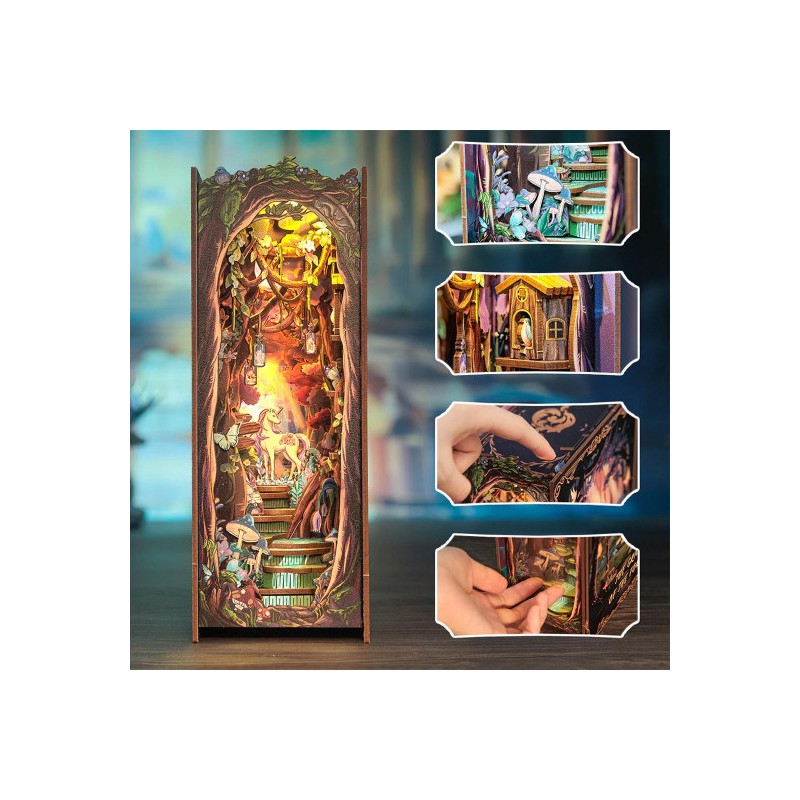 Puzzle 3D Serre Livres Book Nook Grace Of Forest