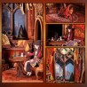 Puzzle 3D Serre Livres Book Nook Flame Common Room