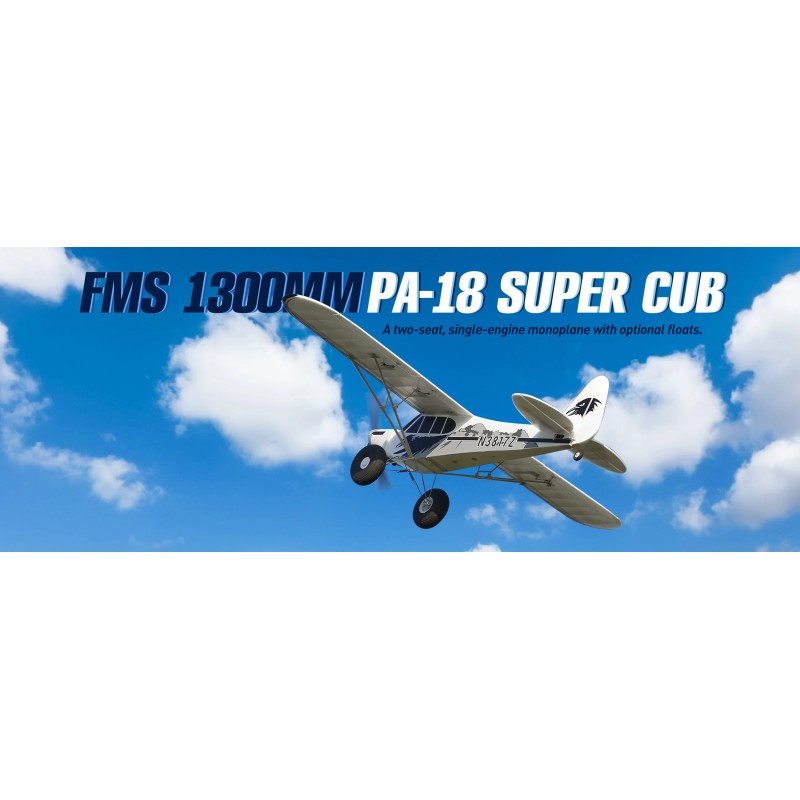 1/8 Plane 1300mm PA-18 Super Cub PNP kit w/ reflex system