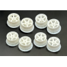 SET DE 8 JANTES 5 SPOKES BLANCHES ETROITES