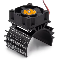 "Support ventilateur moteur en alu diam 36 mm + Ventilateur 30x30"