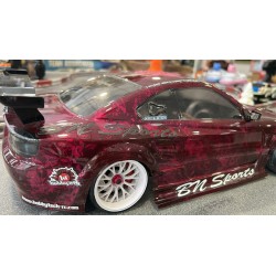 Carrosserie S15 Drift + aileron + support led + cache vitre/stickers