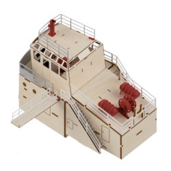 Bateau bois   électrique radiocommandé Alai Remorqueur 1:35 a construire