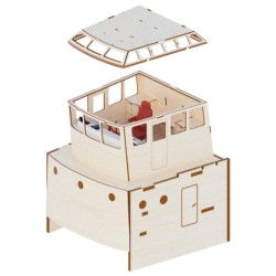 Bateau bois   électrique radiocommandé Alai Remorqueur 1:35 a construire