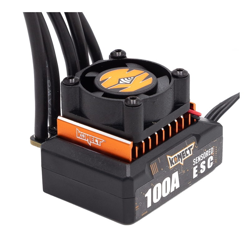 Controleur 1/10eme Elite Konet 100 amp 2S avec carte de programmation